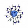Stylish flower brooch - with glass crystalsBrooches