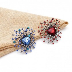 Shiny flower brooch - with crystals
