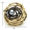 Bird nest with pearl - crystal broochBrooches