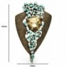 Vintage geometric brooch - with crystals