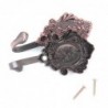 Curtain hooks - rose pattern - 2 pieces