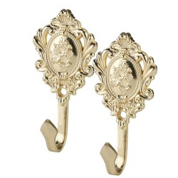 Curtain hooks - rose pattern - 2 pieces