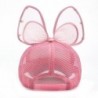 Kids baseball cap - snapback with bow / pearls / mesh