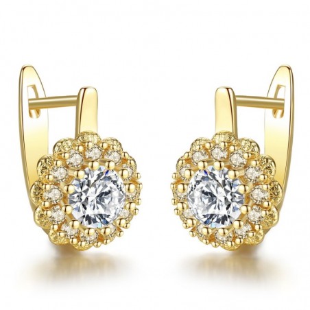 Crystal earrings - flower shapeEarrings