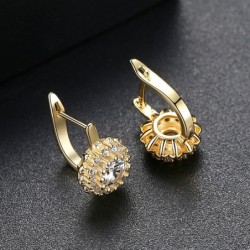 Crystal earrings - flower shapeEarrings