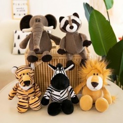 Animal shaped plush toys - elephant / tiger / fox / raccoon / monkeyCuddly toys