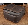 Leather shoulder / crossbody bag - with zippers / pockets
