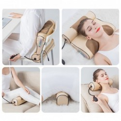 Electric massage pillow - cervical / traction massager - for neck / lower back - pain relief