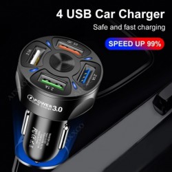 3 / 4 / 5 ports USB car phone charger - quick charge QC3.0