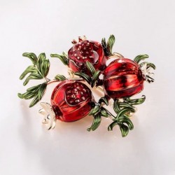 Twig with pomegranates - brooch
