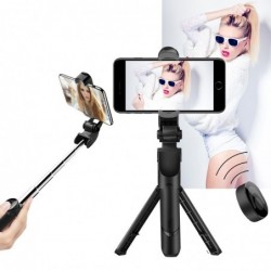 3 in 1 selfie stick tripod - extendable monopod with remote - Bluetooth