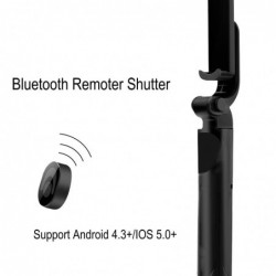 3 in 1 selfie stick tripod - extendable monopod with remote - Bluetooth