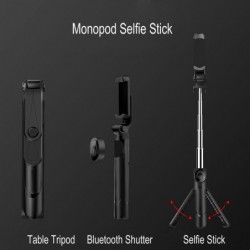 3 in 1 selfie stick tripod - extendable monopod with remote - Bluetooth