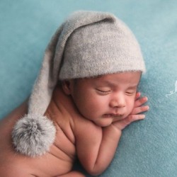 Sleeping hat for newborns - with wrap - baby photography accessories