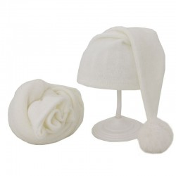 Sleeping hat for newborns - with wrap - baby photography accessories