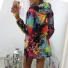 Jacket with hood - bomber - windbreaker - with pockets / zipper - colourful printJackets