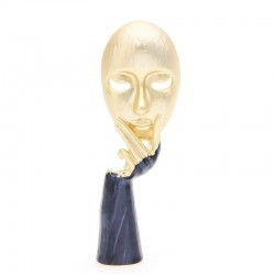 Personality style - face with hand - brooch