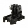 Quick release buckle - 360 degree rotate - vertical surface mount - for Xiaomi Yi / GoPro Hero 7/6/5/4/3 SJCAM SJ4000 camera