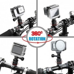 Bicycle / motorcycle handlebar aluminum clamp - holder - for GoPro Hero / XiaomiMounts