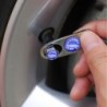 Car valve caps - anti theft - EU emblem - 5 pieces