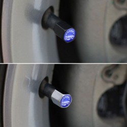 Car valve caps - anti theft - EU emblem - 5 pieces