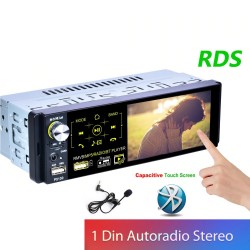 Car radio - 1 Din - RDS - microphone - USB - MP3 - MP5 - TF - ISO - in-dash multimedia playerRadio