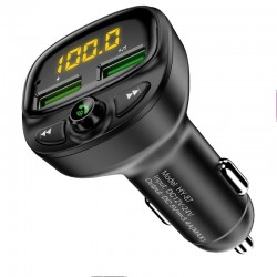 Car charger - dual USB - Bluetooth - wireless - FM - MP3 - TF card - hands-freeInterior accessories