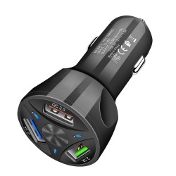 Car phone charger - quick charge 3.0 - 18W - with 2 - 3 - 4 USB ports