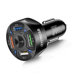 Car phone charger - quick charge 3.0 - 18W - with 2 - 3 - 4 USB ports
