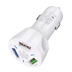 Car phone charger - quick charge 3.0 - 18W - with 2 - 3 - 4 USB ports