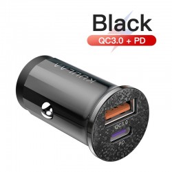 Mini - USB car phone charger - quick charge QC3.0 / PD 3.0 - type-C