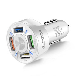 3 / 4 / 5 ports USB car phone charger - quick charge QC3.0