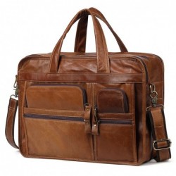 Genuine leather shoulder / crossbody bag - large capacity