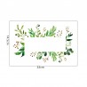 Green leaves - square wall sticker - light switch decoration