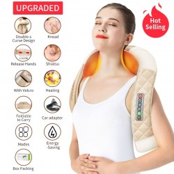 Electric massager - U-shaped pillow - infrared heating - full body massage