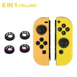 Nintendo Switch controller silicone case - 6 in 1 - with thumb stick cover - cat claw print