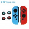 Nintendo Switch controller silicone case - 6 in 1 - with thumb stick cover - cat claw print