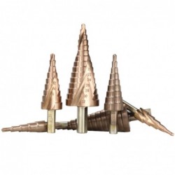 HSS coated step drill bit - 4-12mm / 4-20mm / 4-32 - wood / metal drilling