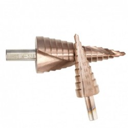 HSS coated step drill bit - 4-12mm / 4-20mm / 4-32 - wood / metal drilling
