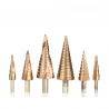 HSS coated step drill bit - 4-12mm / 4-20mm / 4-32 - wood / metal drilling