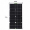 Solar panel kit - battery charger - dual USB - 250W - with controller - for car / yacht / Smartphones