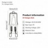 Halogen LED bulb - for refrigerators / ovens - G9 - 20W - 25W - 40W - 60W - 10 piecesBulbs