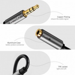 Headphone splitter - AUX cable - 3.5mm jack - male to 2 female - for PC / MP3Cables