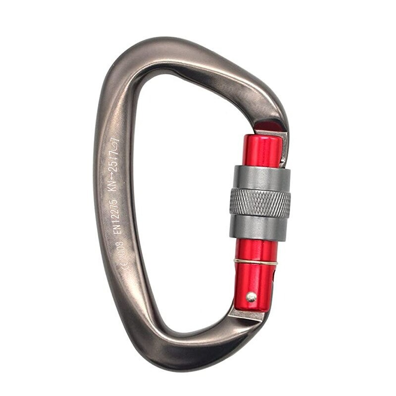 25KN carabiner - with screw lock buckle - for hiking / rock climbing / campingSurvival tools