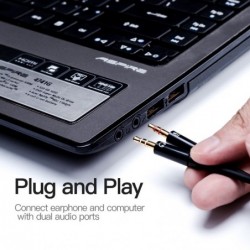Headphone splitter - audio AUX cable - 3.5mm jack - female to 2 maleSplitters