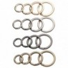 Spring O-ring buckle - round push trigger - hook - carabiner - 19mm - 25mm - 32mm - 38mm