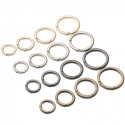 Spring O-ring buckle - round push trigger - hook - carabiner - 19mm - 25mm - 32mm - 38mm