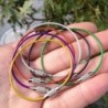 Colorful EDC keychain - stainless steel carabiner - wire cable rope - with screw lockingSurvival tools