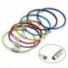 Colorful EDC keychain - stainless steel carabiner - wire cable rope - with screw lockingSurvival tools