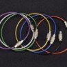 Colorful EDC keychain - stainless steel carabiner - wire cable rope - with screw lockingSurvival tools